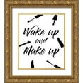 thumbnail image 1 of Quach, Anna 15x17 Gold Ornate Wood Framed with Double Matting Museum Art Print Titled - Wake Up And Make Up, 1 of 4