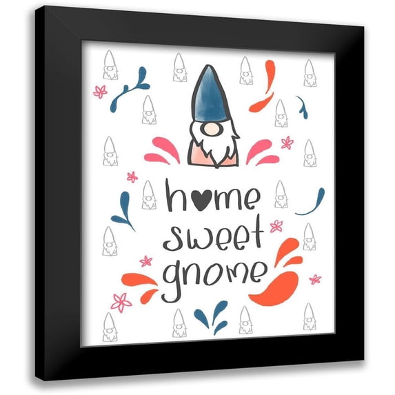 Quach, Anna 15x18 Black Modern Framed Museum Art Print Titled - Home Sweet Gnome