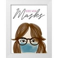 thumbnail image 1 of Quach, Anna 15x18 White Modern Wood Framed Museum Art Print Titled - Heroes Wear Masks, 1 of 4