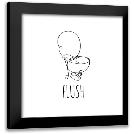 Quach, Anna 20x20 Black Modern Framed Museum Art Print Titled - Flush