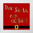 thumbnail image 1 of Quach, Anna 20x20 White Modern Wood Framed Museum Art Print Titled - Dear Santa, I Can Explain, 1 of 4