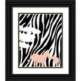 thumbnail image 1 of Quach, Anna 20x24 Black Ornate Wood Framed with Double Matting Museum Art Print Titled - Modern Zebras, 1 of 4