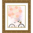 thumbnail image 1 of Quach, Anna 20x24 Gold Ornate Wood Framed with Double Matting Museum Art Print Titled - Bike Ride With Balloons, 1 of 4