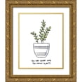 thumbnail image 1 of Quach, Anna 20x24 Gold Ornate Wood Framed with Double Matting Museum Art Print Titled - Plant Lady I, 1 of 4