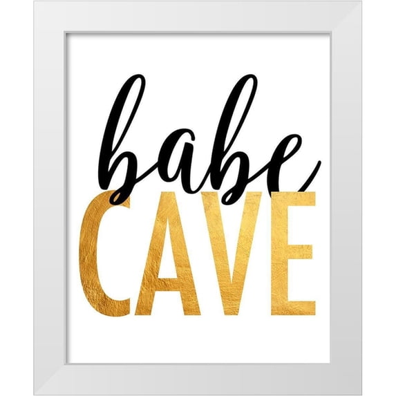Quach, Anna 20x24 White Modern Wood Framed Museum Art Print Titled - Babe Cave