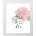 thumbnail image 1 of Quach, Anna 20x24 White Modern Wood Framed Museum Art Print Titled - Visions of Fashion III, 1 of 4