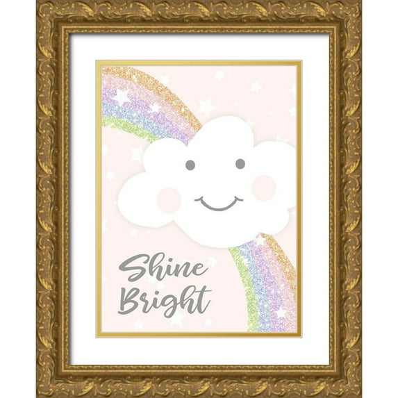 Quach, Anna 25x32 Gold Ornate Wood Framed with Double Matting Museum Art Print Titled - Shine Bright