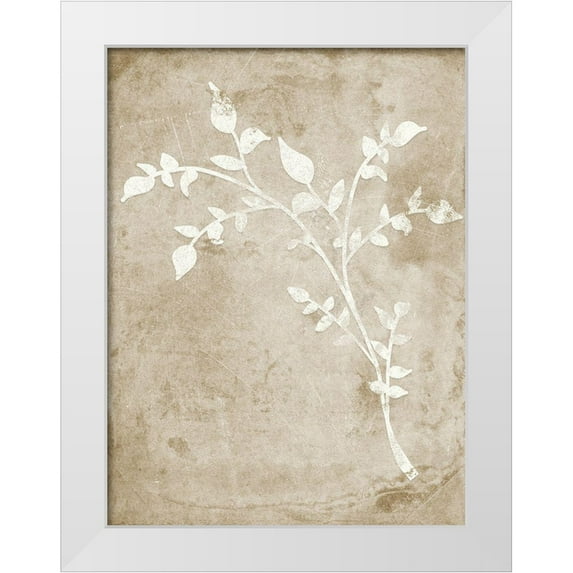 Quach, Anna 25x32 White Modern Wood Framed Museum Art Print Titled - Rustic Floral I