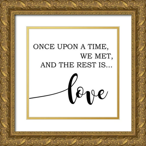 Quach, Anna 26x26 Gold Ornate Wood Framed with Double Matting Museum Art Print Titled - Once Upon A Time