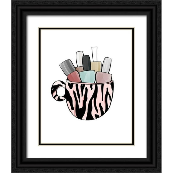 Quach, Anna 26x31 Black Ornate Wood Framed with Double Matting Museum Art Print Titled - Animal Print Mug II