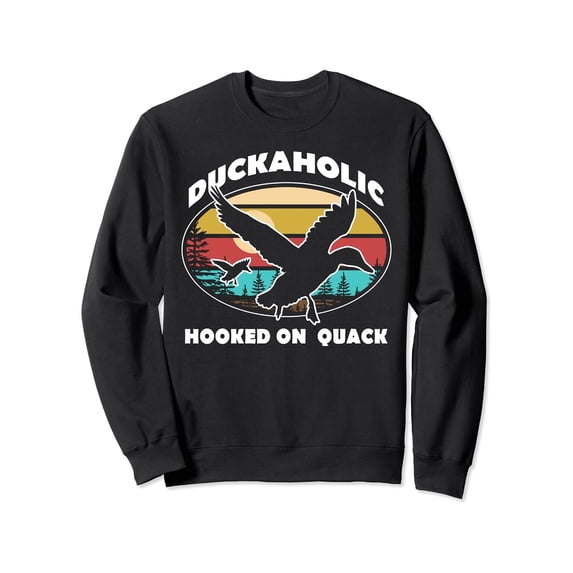 Quack Duck Hunter Duckaholic Design Sweatshirt - Walmart.com