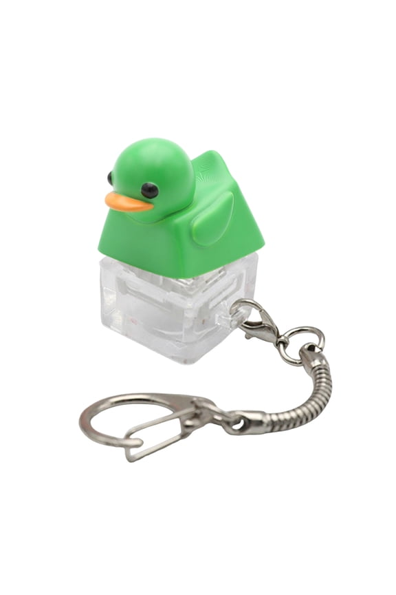 Quacking Duck Resin Keycap Keychain Accessory Stress Relief Sensory Toy For Computer Keyboards Lovers Gift