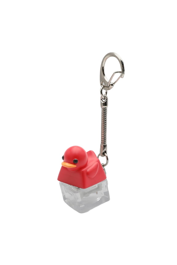 Quacking Duck Resin Keycap Keychain Accessory Stress Relief Sensory Toy For Computer Keyboards Lovers Gift