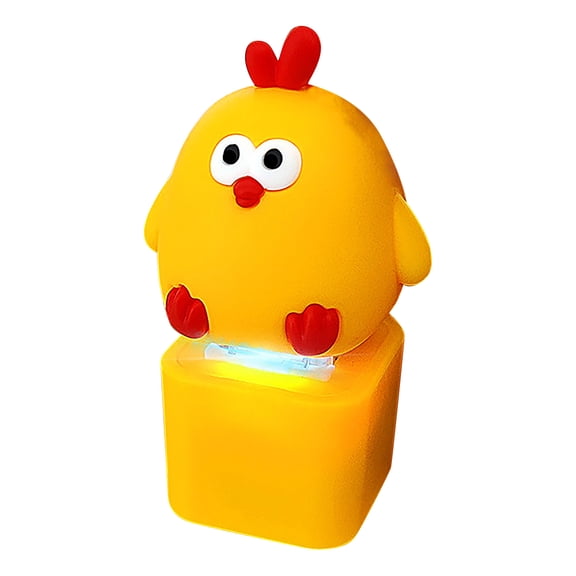 Quacking Fidget Toy Duck Stress Relief Keychain with Rechargeable Battery Colorful LED Lights Realistic Quack Sound for Anxiety Relief Teens Adults at Work School or Home,B