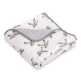 thumbnail image 1 of LollyBanks Muslin Baby Quilt, 100% Cotton 6-Layer Lightweight Blanket, 47 x 47 inch,Quacking'up, 1 of 6
