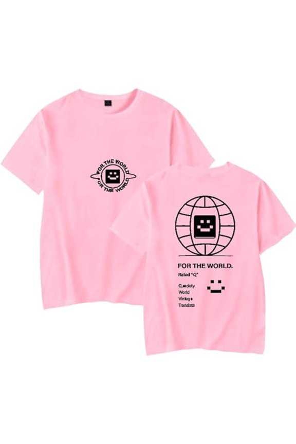Quackity For The World T-Shirt Women Men Crewneck Casual Short Sleeve Fashion Tee
