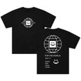 thumbnail image 1 of Quackity For The World T-shirt Crewneck Short Sleeve Cotton Tee Women Men Streetwear Tops, 1 of 3