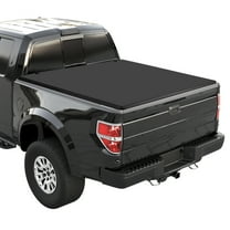 Quad 4-Fold 5.5 FT Soft Folding Truck Bed Tonneau Cover Compatible with 2009-2014 Ford F150 F-150 Styleside (Excl Raptor Series) Truck Bed Cover