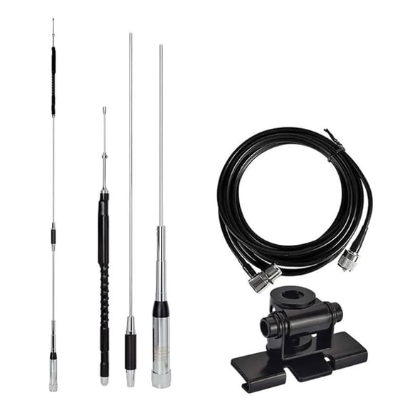 Quad-Band HF/VHF/UHF Mobile Radio Antenna with PL-259 Connector, Compatible with TYT TH-9800 Plus and TH-9800D