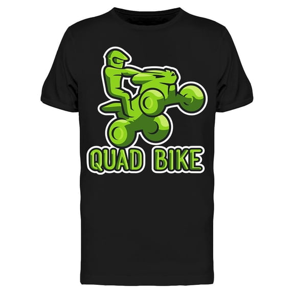 Quad Bike On Green T-Shirt Men -Image by Shutterstock, Male Large