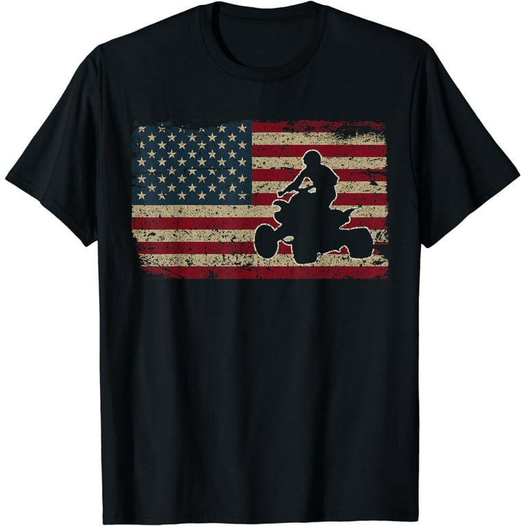 Quad Biker America Flag Gift I Atv Four Wheeler Quad Bike T-Shirt Quad Biker America Flag Gift I Atv Four Wheeler Quad Bike T-Shirt
