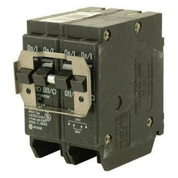 Quad Breaker Box 120/240V 30A/15A - 2 & 1 Pole Circuit Breaker Panel - Electrical Subpanel Distribution Box