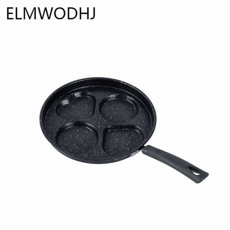 Quad-Cavity Nonstick Frying Skillet - Multi-Section Cooking Surface With Even Heat Distribution Technology