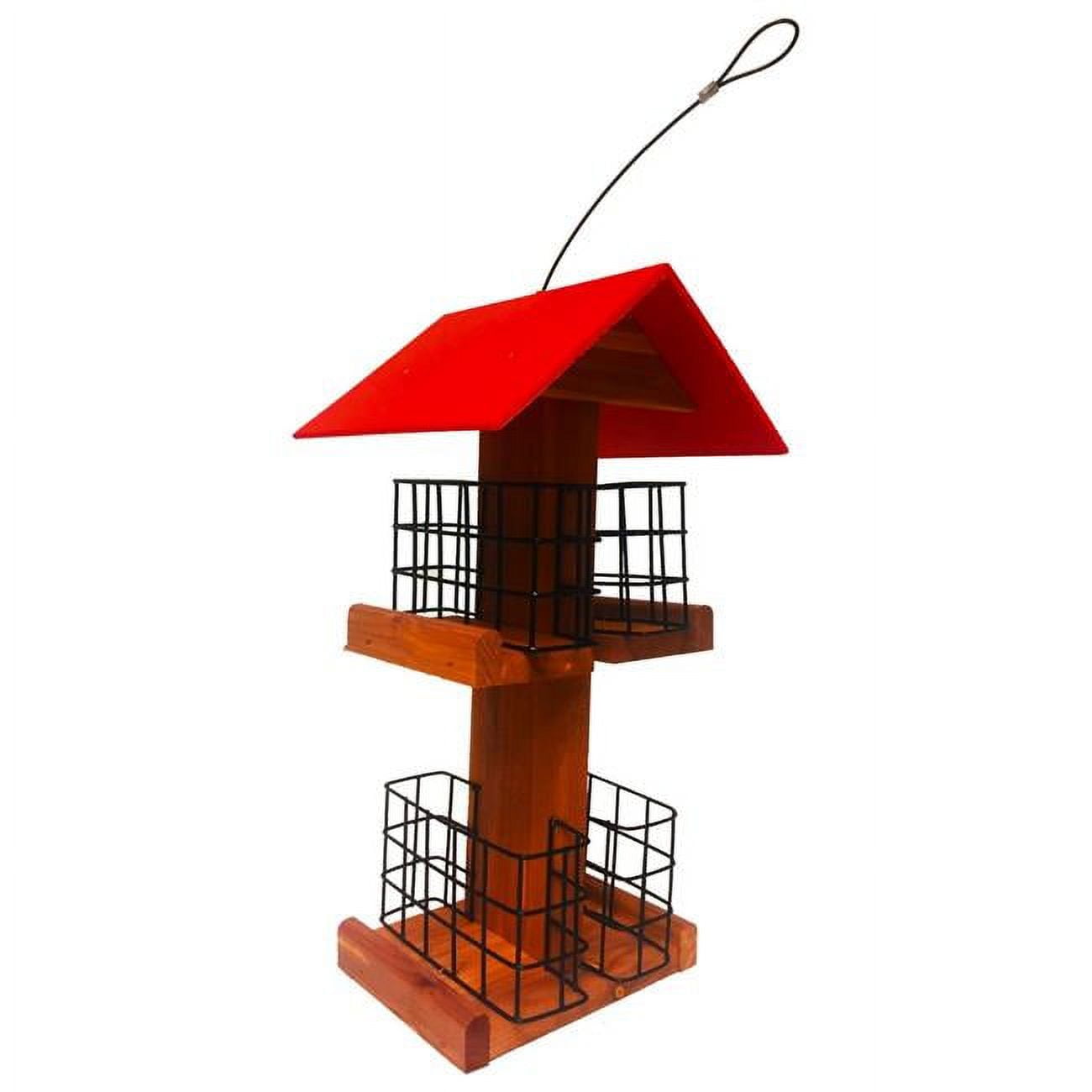 Quad Cedar Suet Feeder