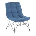 thumbnail image 1 of Quad Contemporary Accent Chair in Black and Blue Fabric by LumiSource, 1 of 8