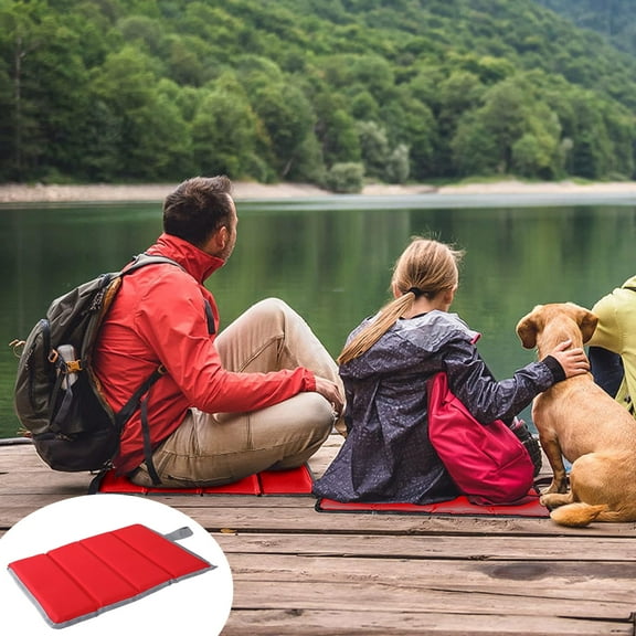 Quad Fold Camping Mat, Pearl Cotton Outdoor Seat Cushion for Picnic, Portable Damp Proof Pad for Hiking, Lightweight Folding Mat for Travel Stadium Seating, by UKHCCC