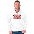 thumbnail image 1 of Quad Goals Weightlifting Barbell Hoodie Sweatshirt Women Men Brisco Brands L, 1 of 6