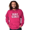 thumbnail image 1 of Quad Goals Weightlifting Barbell Unisex Plus Fleece Graphic Hoodie Brisco Brands 2X, 1 of 5
