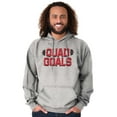 thumbnail image 1 of Quad Goals Weightlifting Barbell Unisex Plus Fleece Graphic Hoodie Brisco Brands 4X, 1 of 5