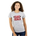 thumbnail image 1 of Quad Goals Weightlifting Barbell Womens Slim Fit Graphic Tee Brisco Brands X, 1 of 5