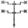 thumbnail image 1 of Quad LCD Monitor Fully Adjustable Desk Mount Stand | For 4 Screens 17" to 32", 1 of 8