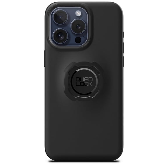Quad Lock Case for iPhone 15 Pro Max Black Matte Slim Basic Case with Impact Resistant TPU