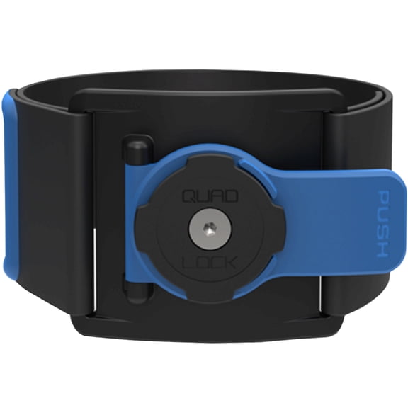 Quad Lock Cell Phone Mounting Adjustable Sports Armband - Black/Blue