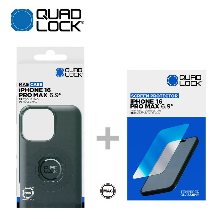 Quad Lock Mag Case iphone 16 pro max case with Tempered