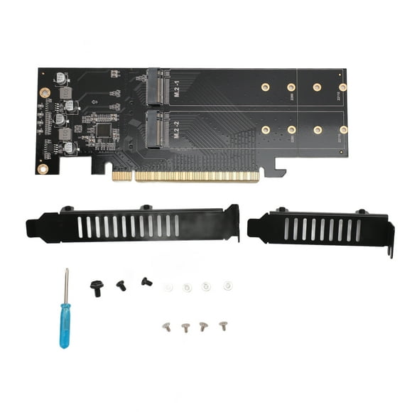 Quad M.2 NVMe To PCIe 4.0 X16 Adapter, High Speed 4x32Gbps SSD Expansion Card For PC