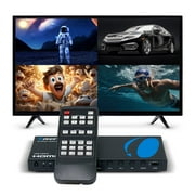 Quad Multi HDMI Viewer 4 in 1 Out HDMI Switcher 4 Ports Seamless Switcher