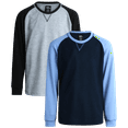 thumbnail image 1 of Quad Seven Boy's Thermal Top - 2 Pack Waffle Knit Crewneck Pullover Long Sleeve Shirts for Boys 8-18, 1 of 7