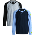 thumbnail image 1 of Quad Seven Boy's Thermal Top - 2 Pack Waffle Knit Crewneck Pullover Long Sleeve Shirts for Boys 8-18, 1 of 7
