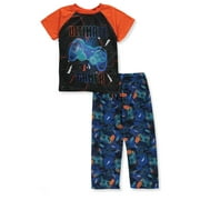 Quad Seven Boys' 2-Piece Gamer Pajamas - orange/multi, 4 (Little Boys)