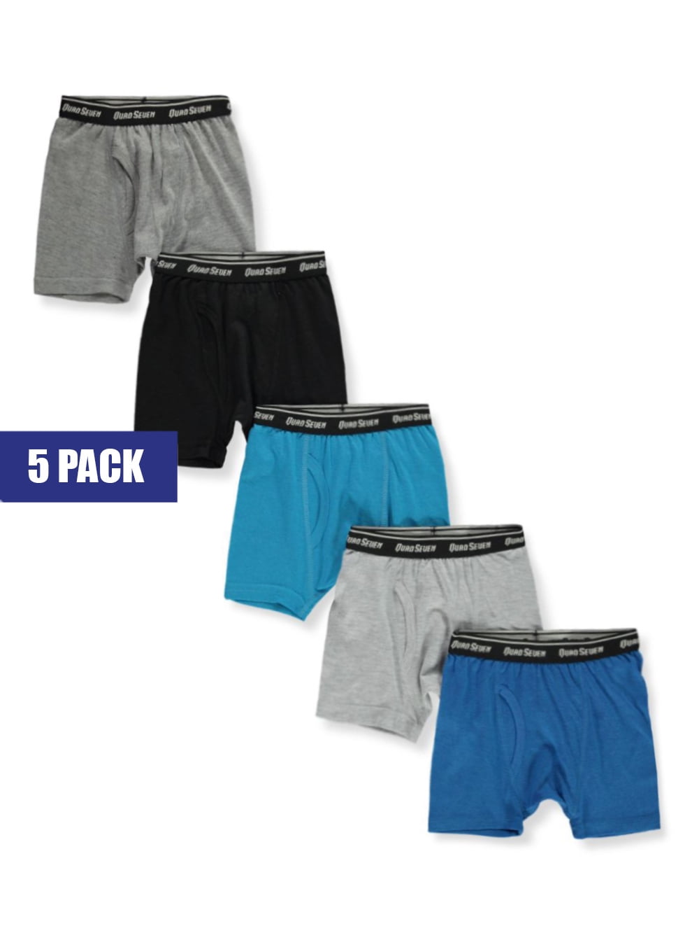 Quad Seven Boys' 5-Pack Boxer Briefs - Walmart.com