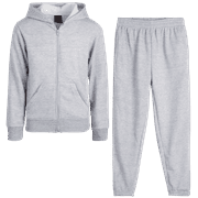 Quad Seven Boys' Fleece Jogger Outfit Set - 2 Piece Basic Full Zip Hoodie and Sweatpants (8-18)