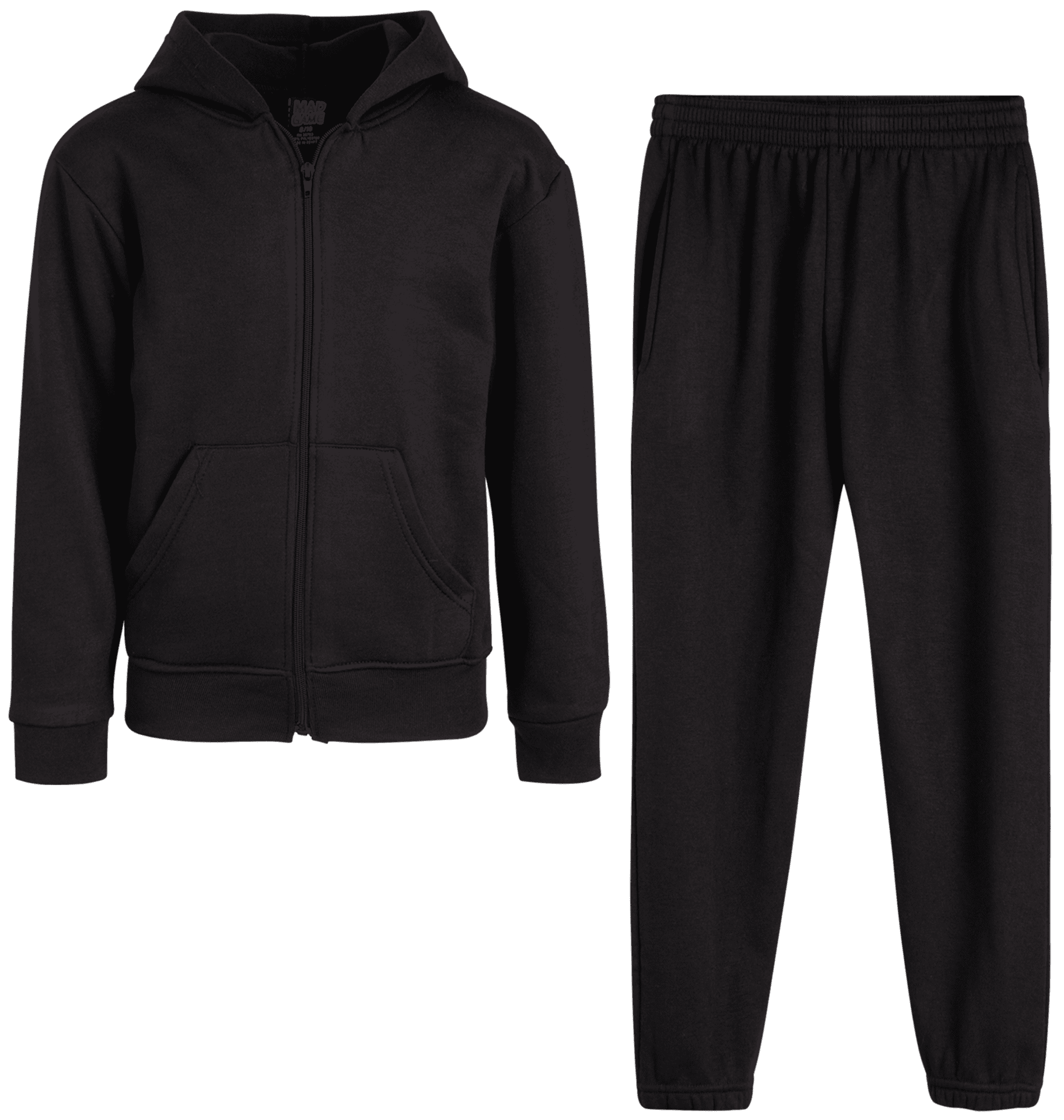 Quad Seven Boys' Fleece Jogger Set 2 Piece Basic Solid Full Zip