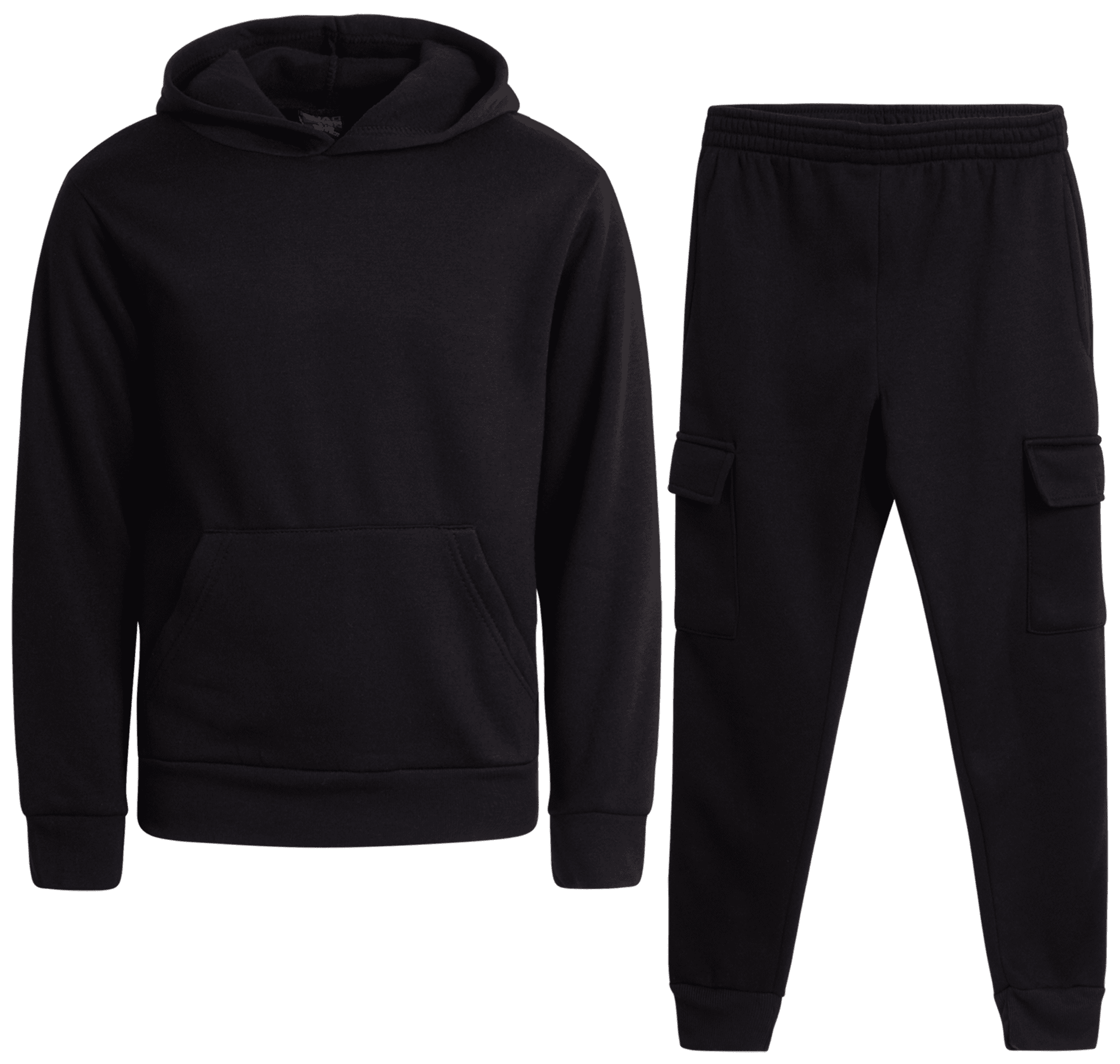 Urban Code Yellow Hoodie & Black Jogger Set for Boys