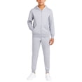 thumbnail image 1 of Quad Seven Boys' Fleece Jogger Set - 2 Piece Basic Solid Full Zip Hoodie and Sweatpants (Sizes: 8-18), 1 of 8
