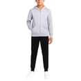 thumbnail image 1 of Quad Seven Boys' Fleece Jogger Set - 2 Piece Basic Solid Full Zip Hoodie and Sweatpants (Sizes: 8-18), 1 of 7