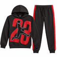 thumbnail image 1 of Quad Seven Boys Jogger Set 2 Piece Pullover Fleece Hoodie and Joggers Sweatpants for Boys, 1 of 7